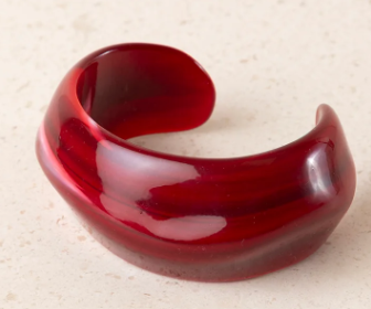 PULSERA RESINA ONDULADA