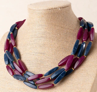 COLLAR CORTO RESINA COMBINADA