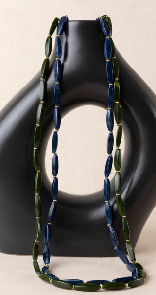 COLLARES LARGOS DOBLE RESINA